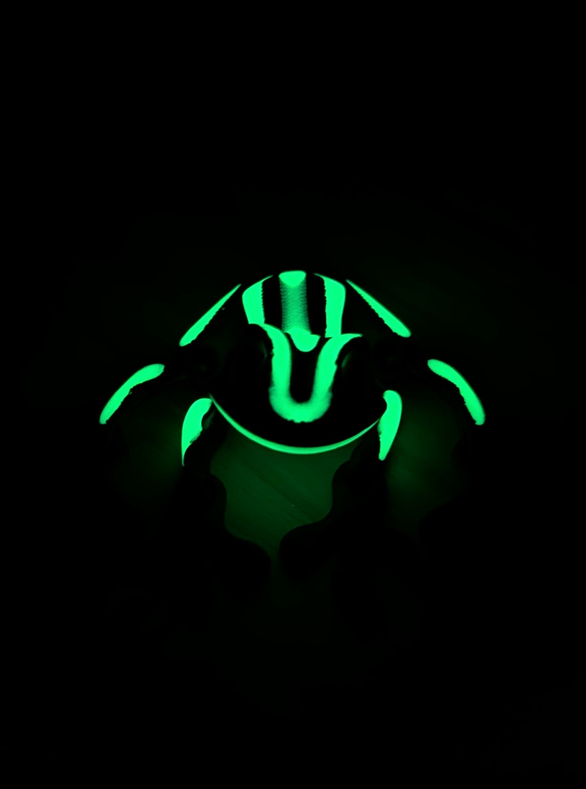 UV Reactive Magnetic Fidget Frog 3D Printed Glow Articulated Desk Pet