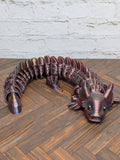 Flexi Axolotl Fidget Toy 10.5 Inch 3D Printed Articulated Dual Silk Desk Pet