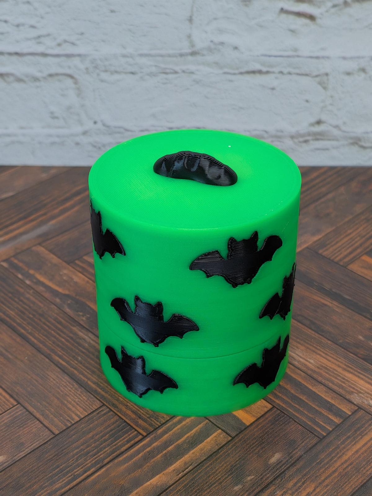 UV Reactive Candy Corn Clicker Fidget Mechanical Switch Halloween Bat Container