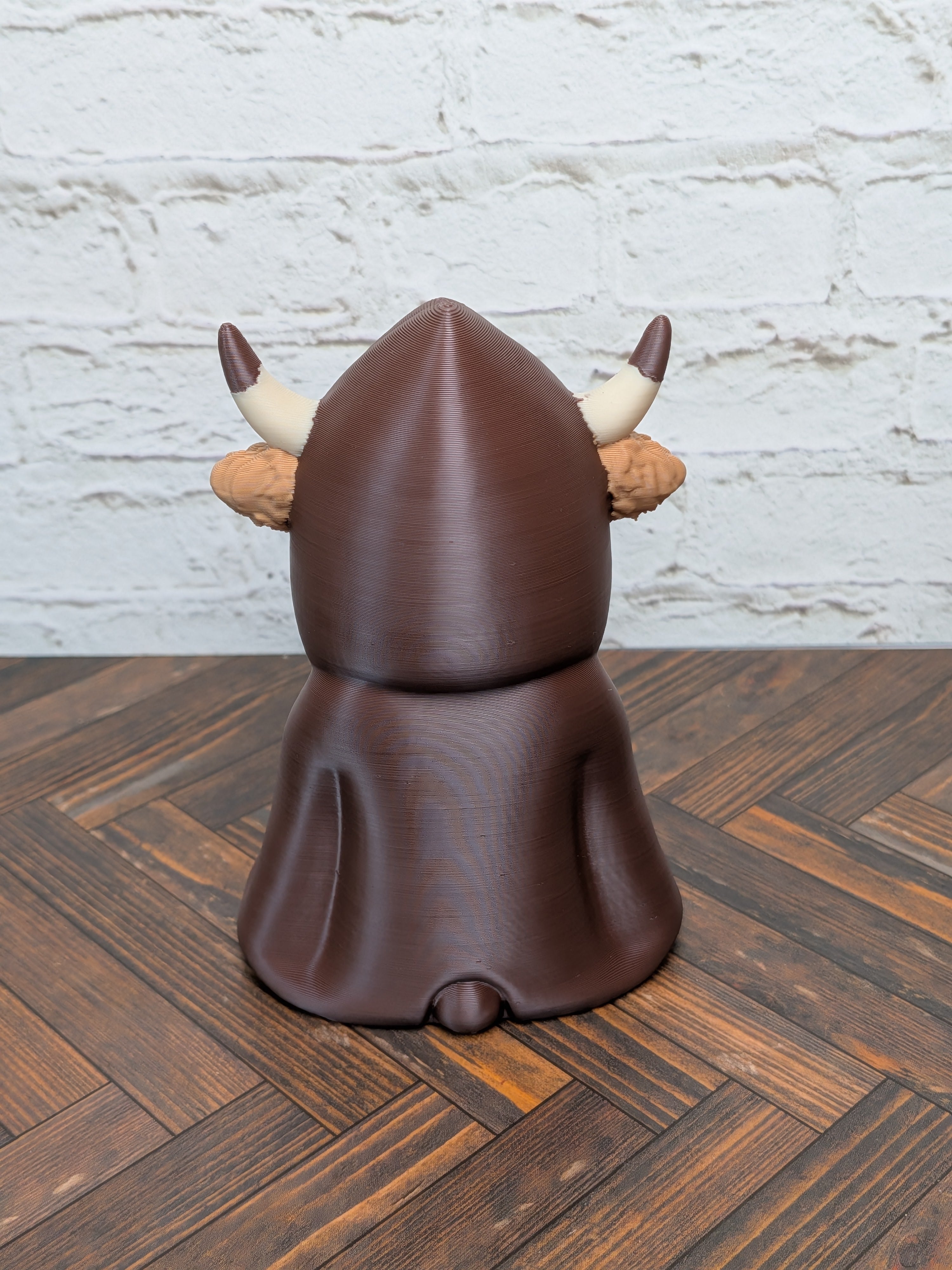 Cloaked Highland Cow Figurine Udderly Dead Series 3D Printed Halloween Desk Decor