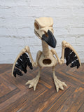 Articulated Skeleton Crow 3D Printed Poseable Raven Gothic Halloween Desk Decor