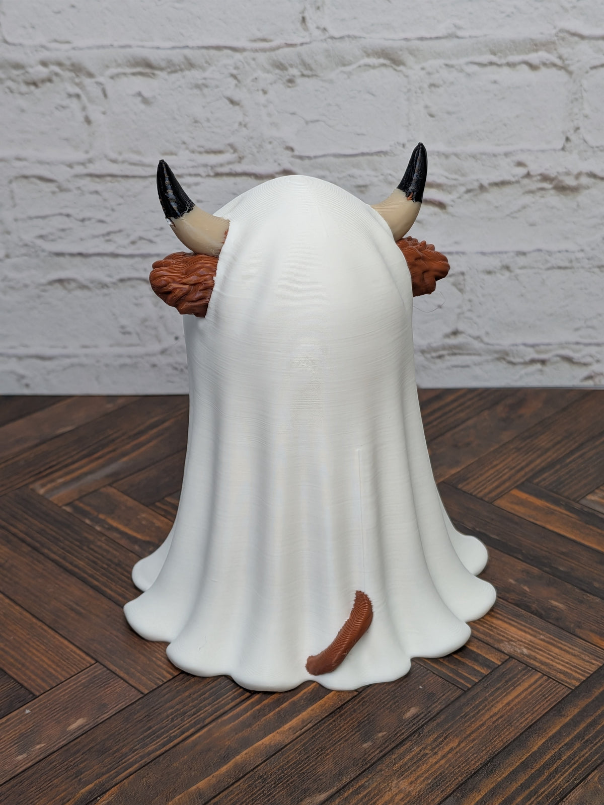 Udderly Dead Highland Cow Figurines 3D Printed Halloween Herd Ghost Mummy Bat Zombie Decor
