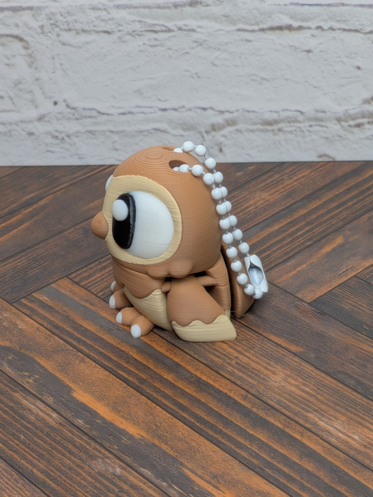 Articulated Owl Keychain Buddy 3D Printed Moveable Wings & Swivel Head Desk Toy