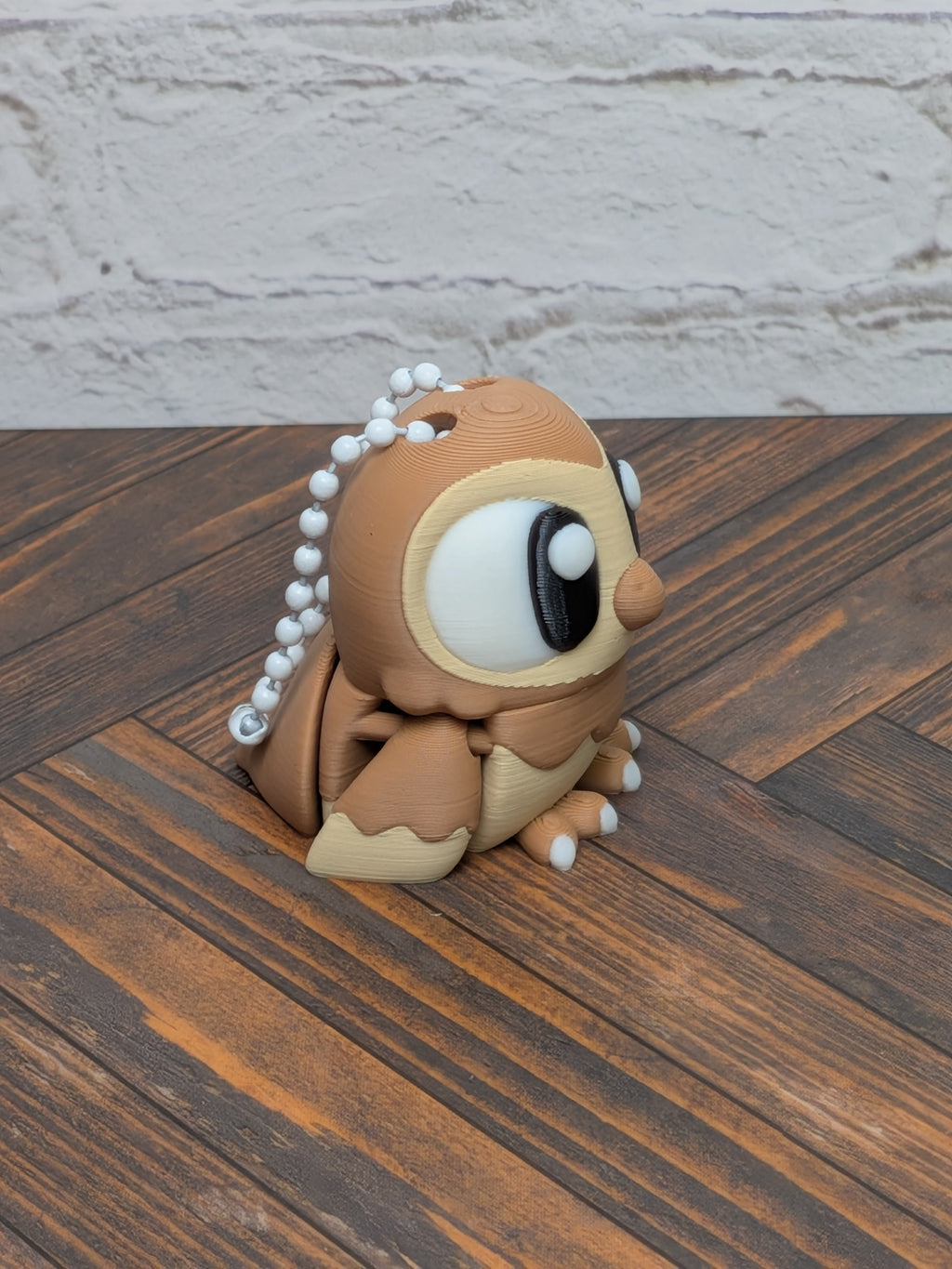Articulated Owl Keychain Buddy 3D Printed Moveable Wings & Swivel Head Desk Toy