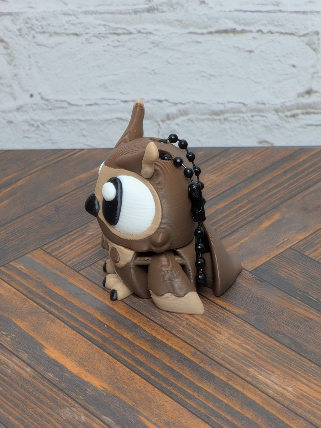 Articulated Owl Keychain Buddy 3D Printed Moveable Wings & Swivel Head Desk Toy