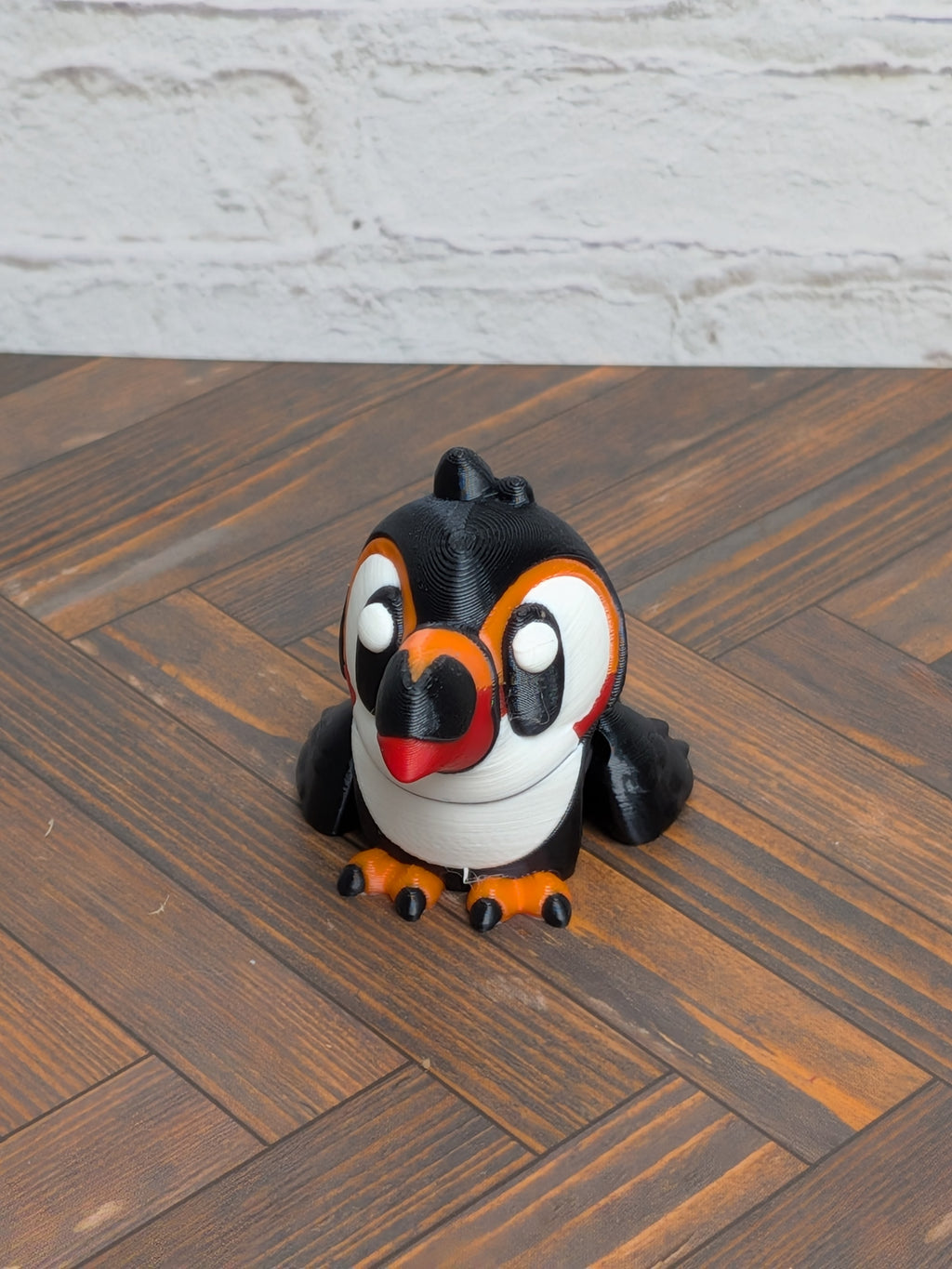🦜✨ 2.5" Mini Flexi Toucan Keychain | Articulated "Tropical-Wiggle" Fidget Toy 🌴🌊