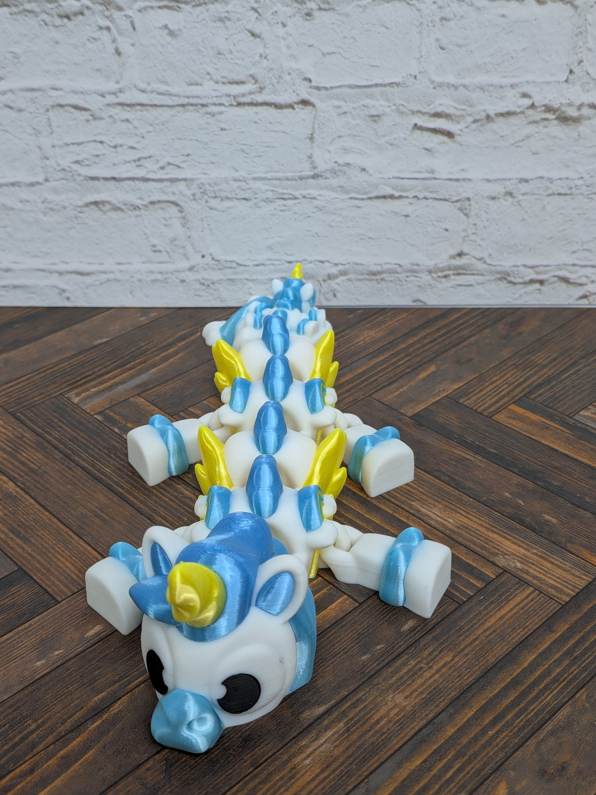 Mini Unicorn Silk Rainbow Dragon Articulated Flexi Fidget Toy