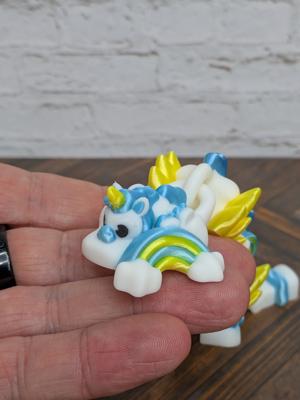 Mini Unicorn Silk Rainbow Dragon Articulated Flexi Fidget Toy