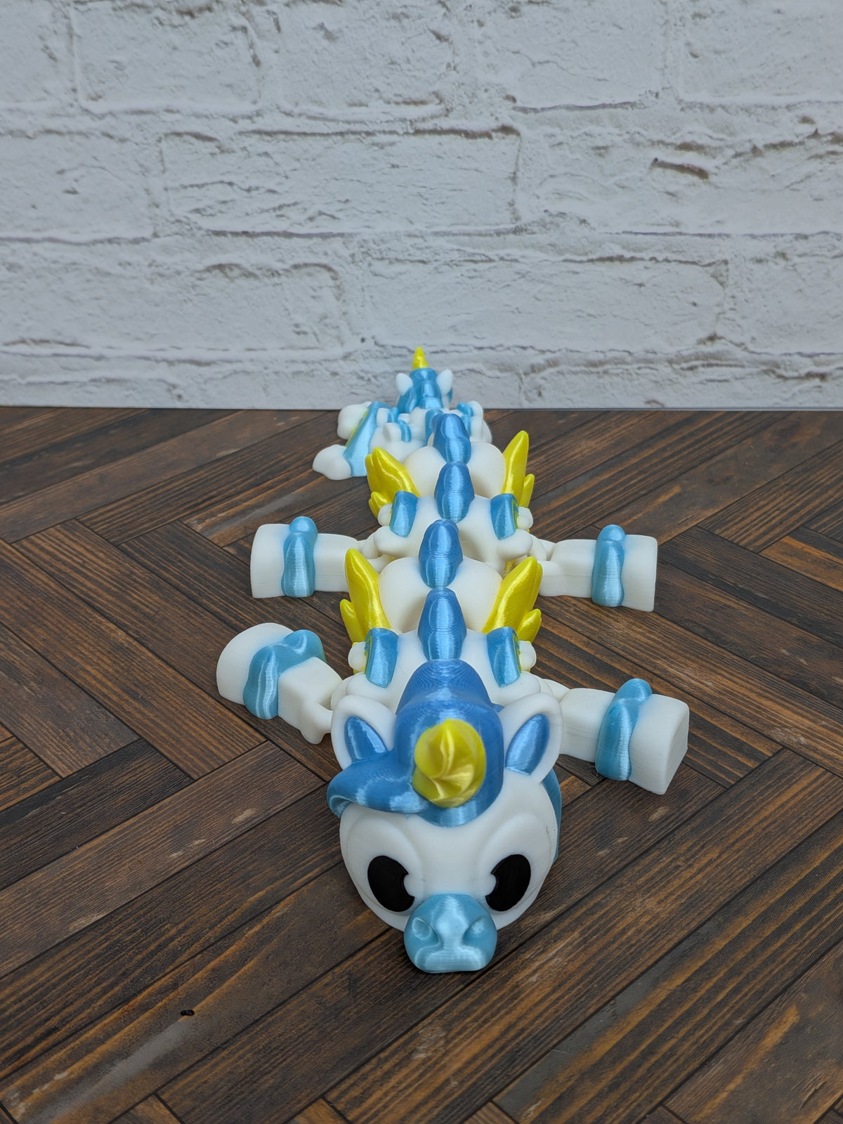 Mini Unicorn Silk Rainbow Dragon Articulated Flexi Fidget Toy