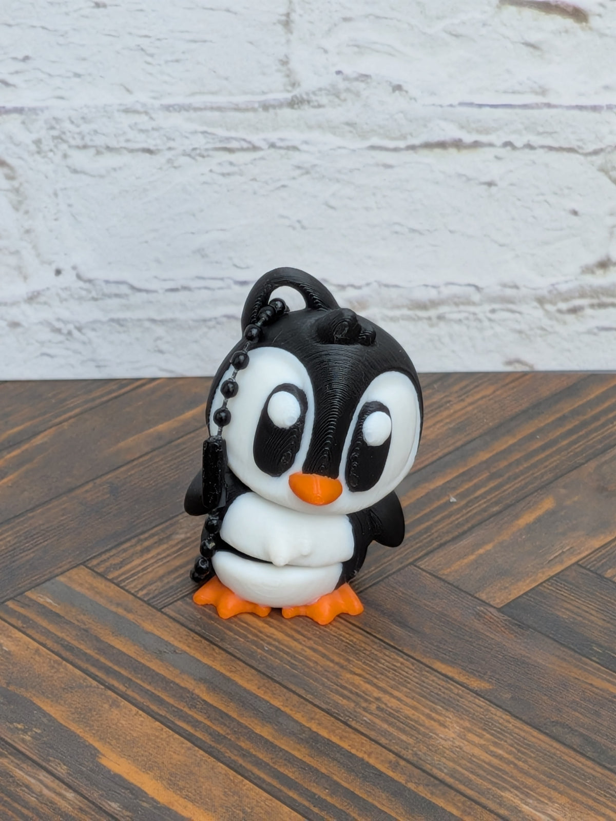 Flexi Penguin Keychain Buddy 3D Printed Articulated Desk Pet Backpack Charm