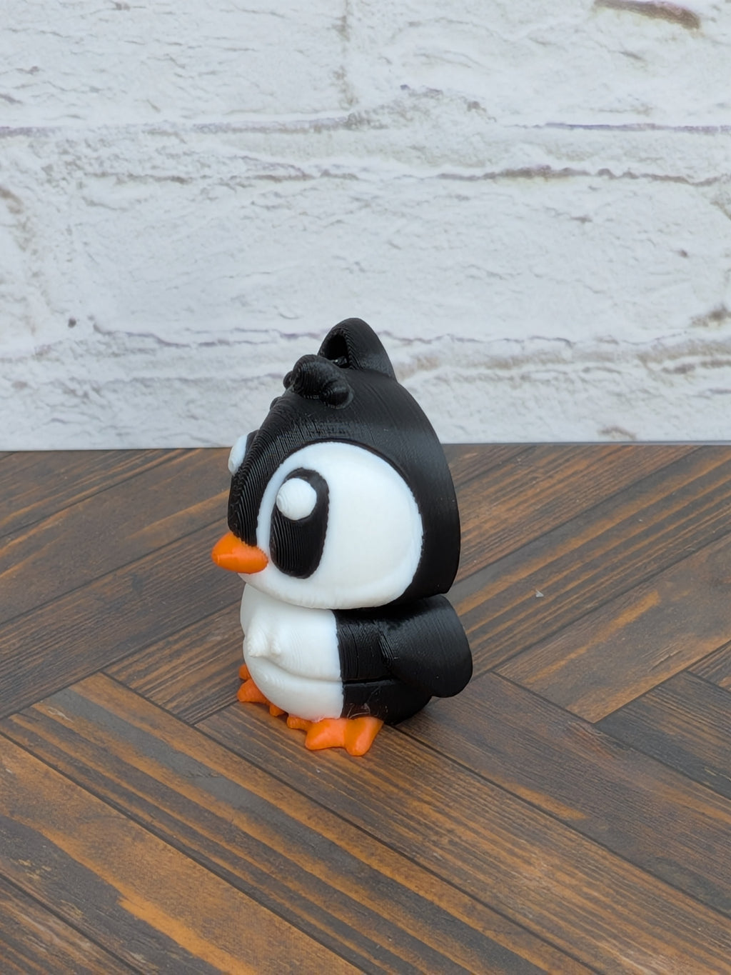 Flexi Penguin Keychain Buddy 3D Printed Articulated Desk Pet Backpack Charm