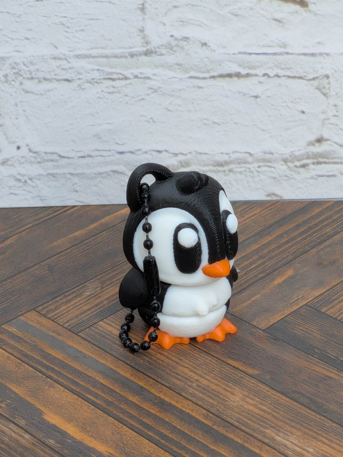 Flexi Penguin Keychain Buddy 3D Printed Articulated Desk Pet Backpack Charm