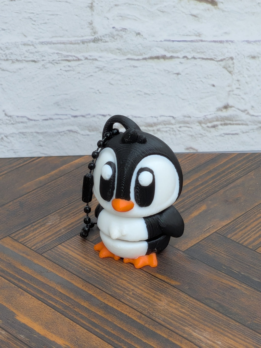 Flexi Penguin Keychain Buddy 3D Printed Articulated Desk Pet Backpack Charm