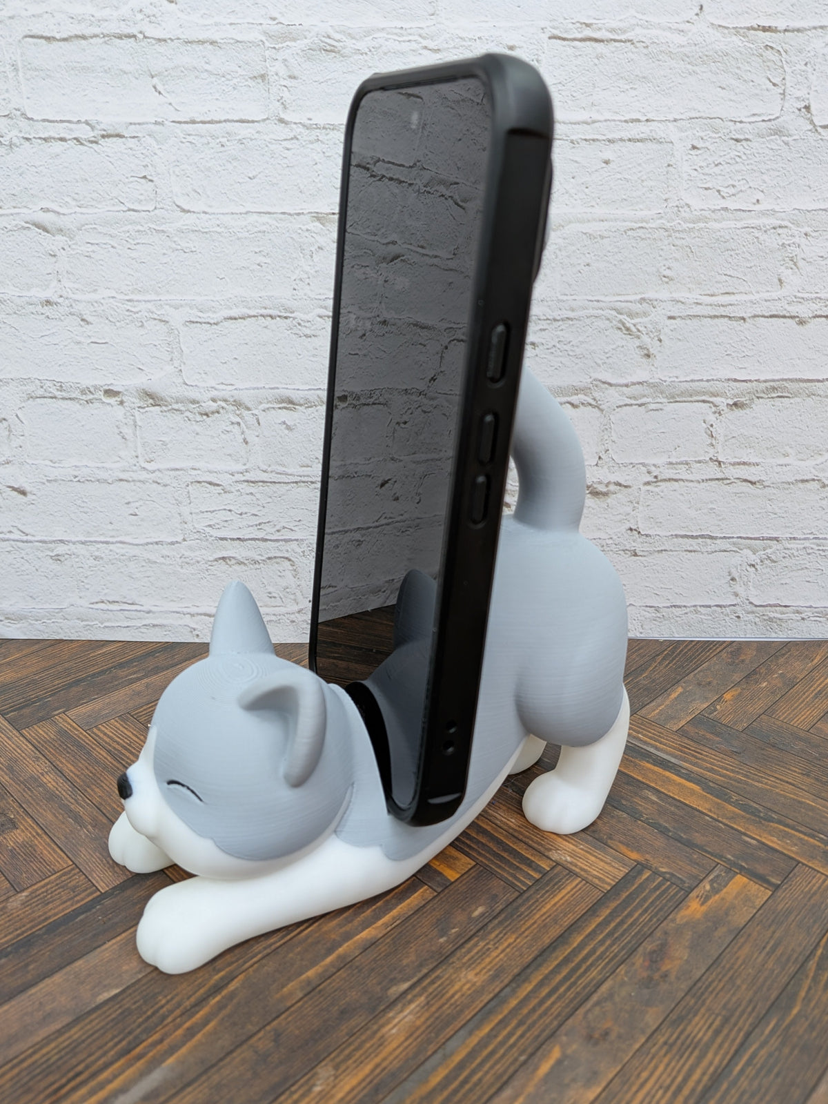 Stretching Kitty Phone Holder Cute Cat Desk Pet Smartphone Cradle XL Fit