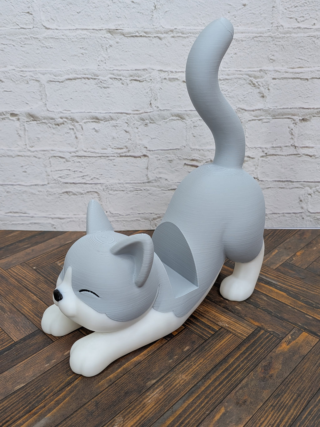 Stretching Kitty Phone Holder Cute Cat Desk Pet Smartphone Cradle XL Fit