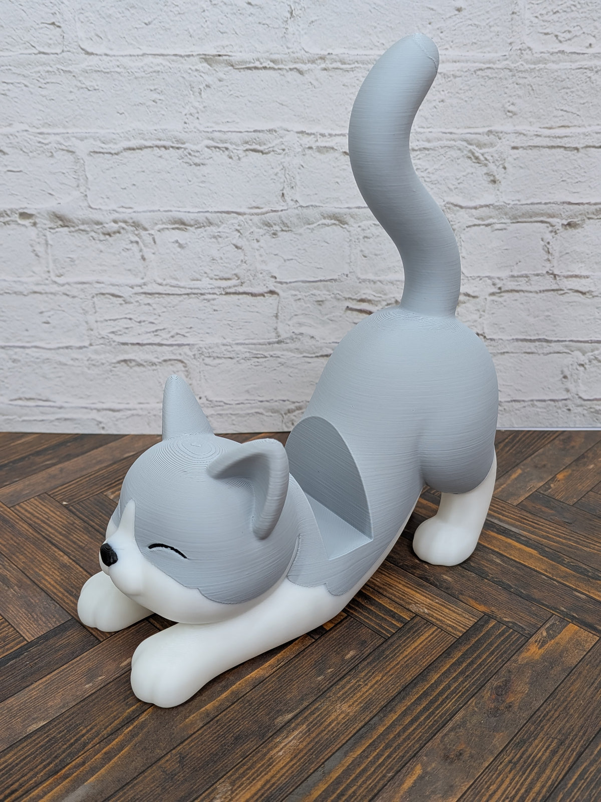 Stretching Kitty Phone Holder Cute Cat Desk Pet Smartphone Cradle XL Fit