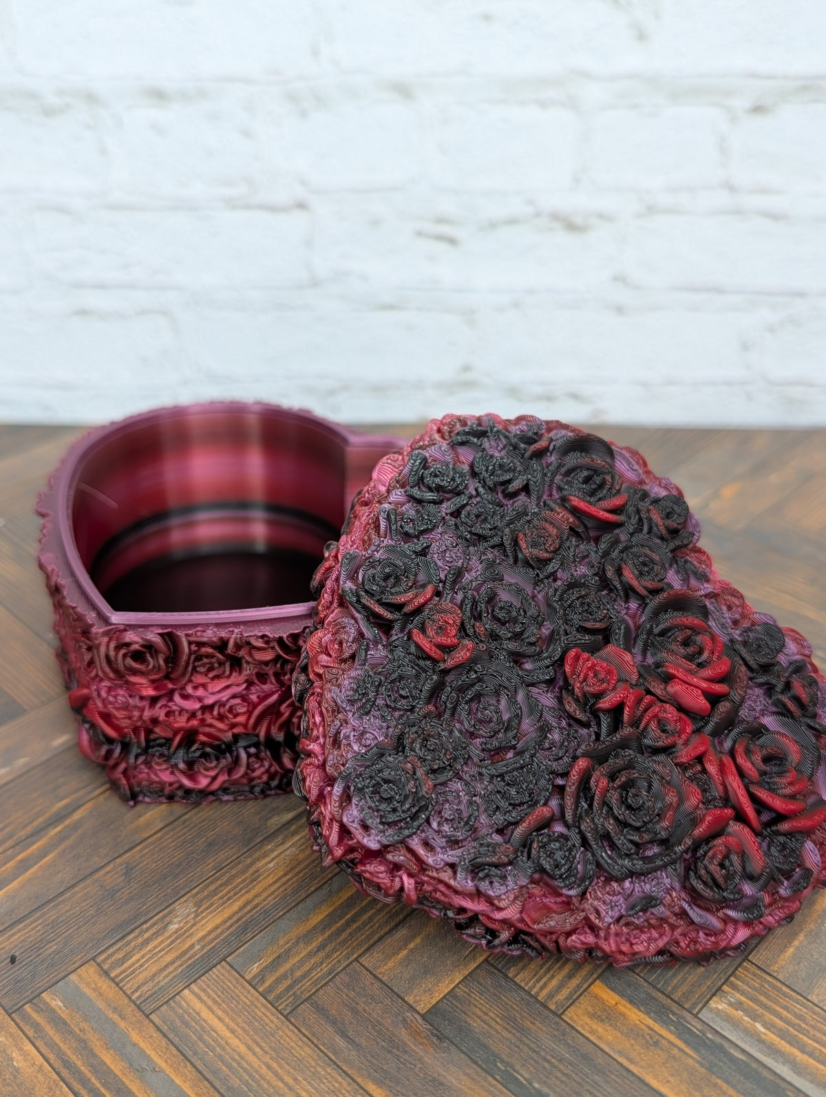 🌹💖 Rose Heart Keepsake Box ✨ 3D Printed Floral Jewelry & Candy Storage 🎁🍭