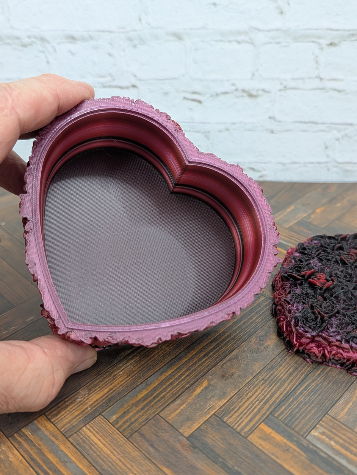 🌹💖 Rose Heart Keepsake Box ✨ 3D Printed Floral Jewelry & Candy Storage 🎁🍭