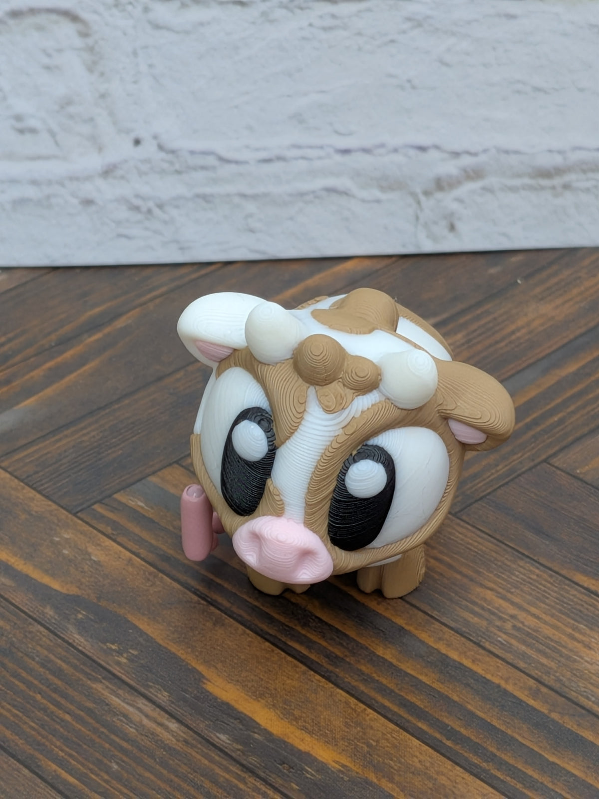 Cow Keychain Buddy 3D Printed Highland & Spotted Dairy Calf Backpack Charm Desk Toy