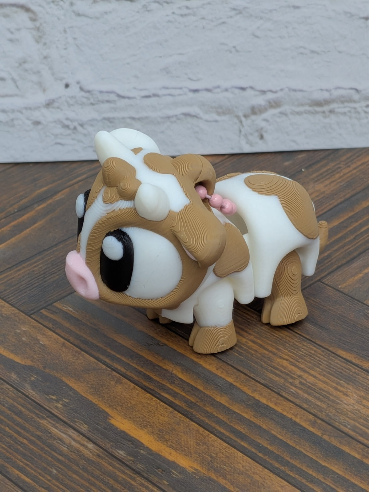 Cow Keychain Buddy 3D Printed Highland & Spotted Dairy Calf Backpack Charm Desk Toy