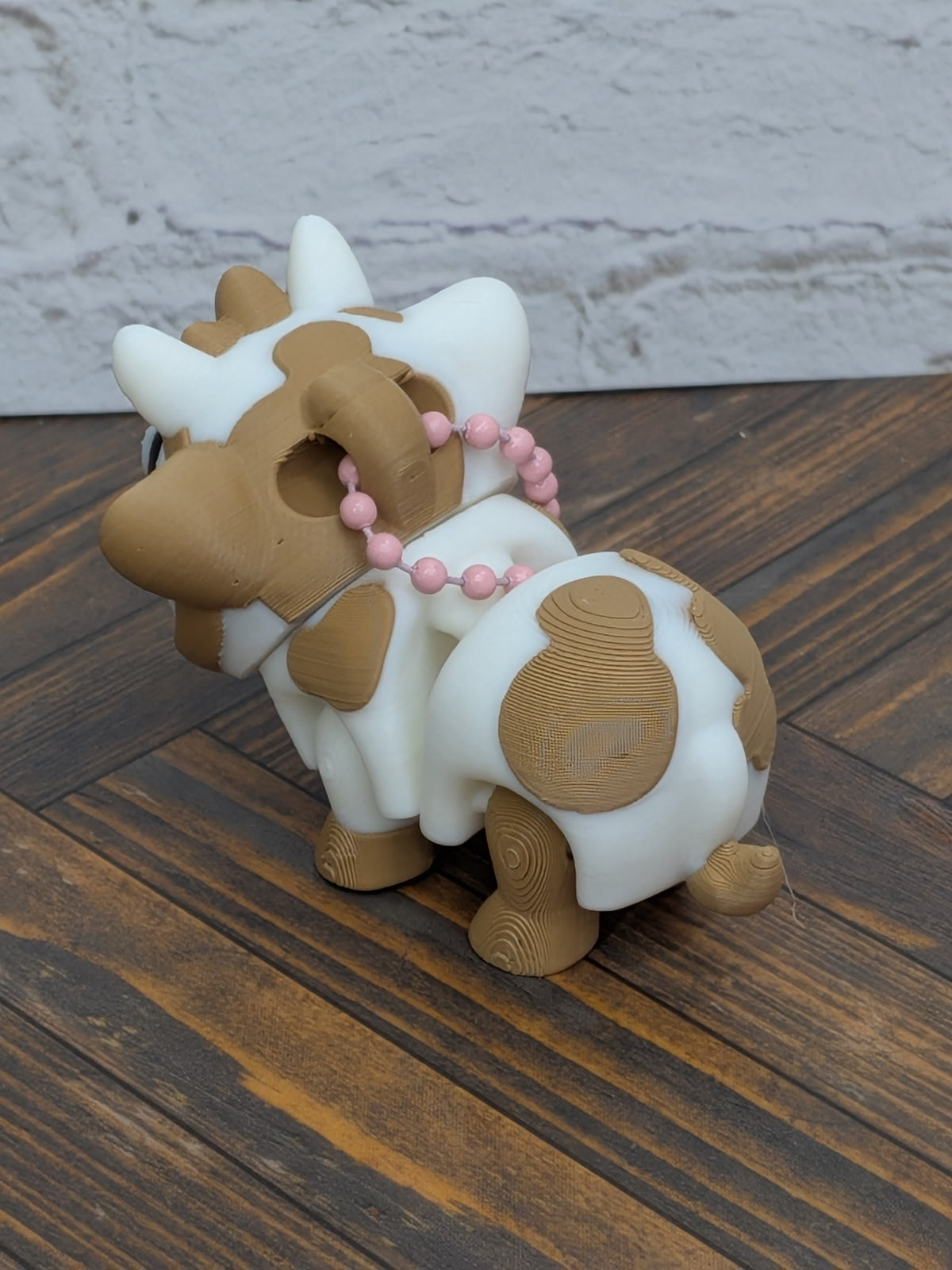 Cow Keychain Buddy 3D Printed Highland & Spotted Dairy Calf Backpack Charm Desk Toy