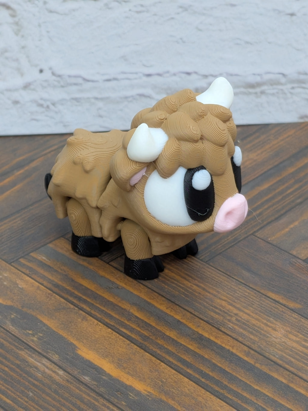 Cow Keychain Buddy 3D Printed Highland & Spotted Dairy Calf Backpack Charm Desk Toy