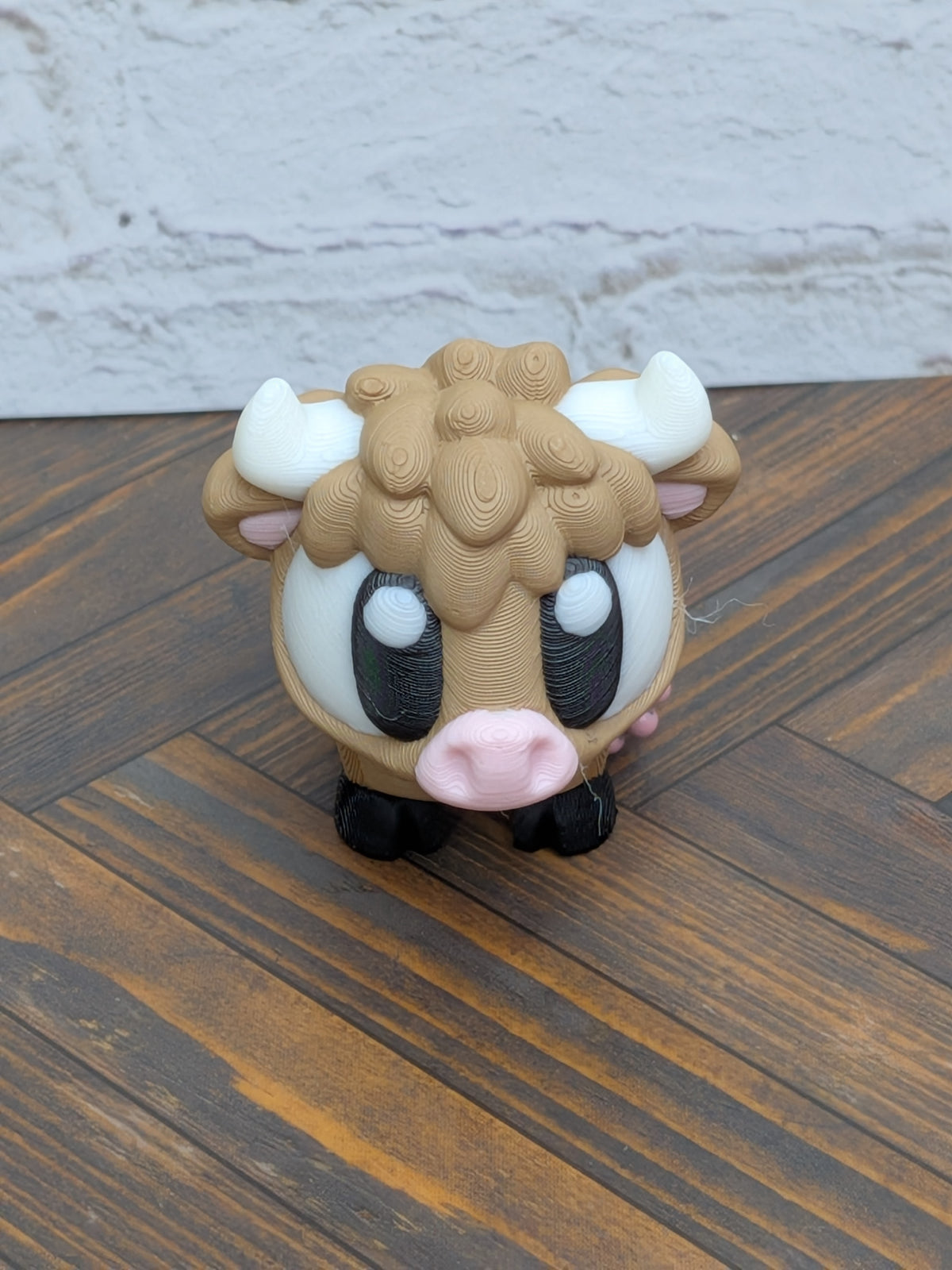Cow Keychain Buddy 3D Printed Highland & Spotted Dairy Calf Backpack Charm Desk Toy