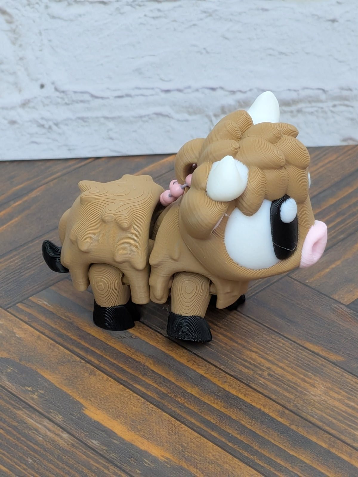 Cow Keychain Buddy 3D Printed Highland & Spotted Dairy Calf Backpack Charm Desk Toy
