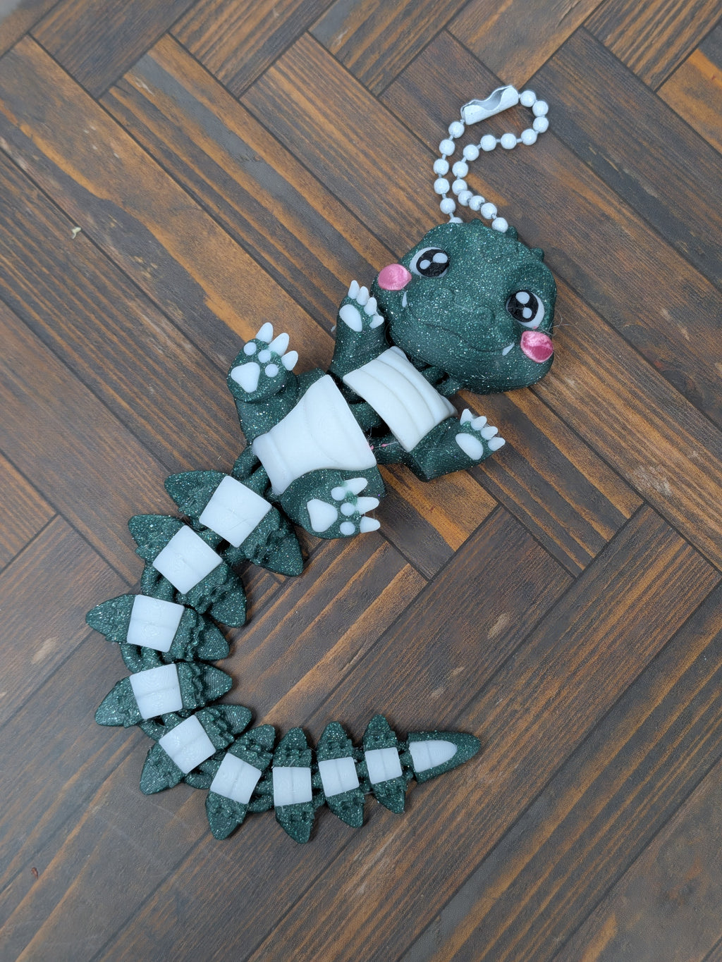 5.5 Inch Flexi Crocodile Keychain Articulated Chibi Alligator Fidget Buddy