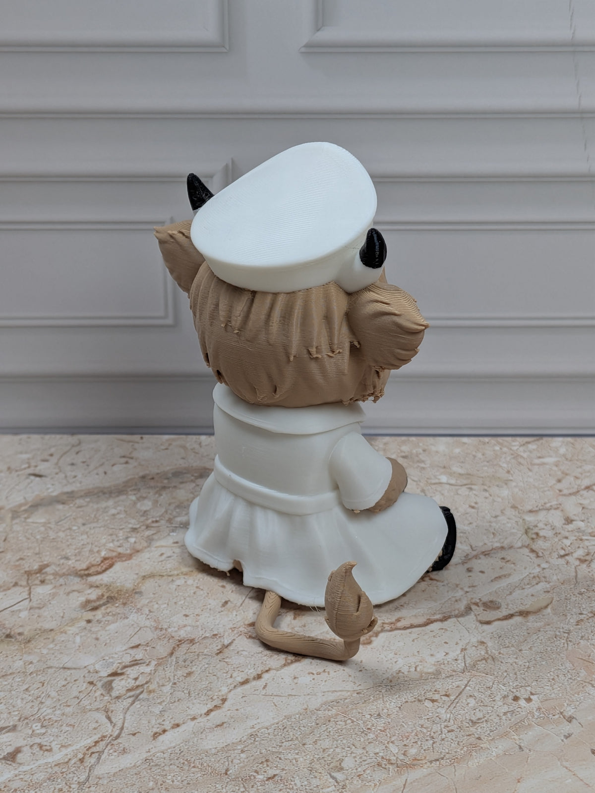 Nurse Highland Cow Figurine 3D Printed Healthcare Scrub Calf Medical Desk Decor Gift