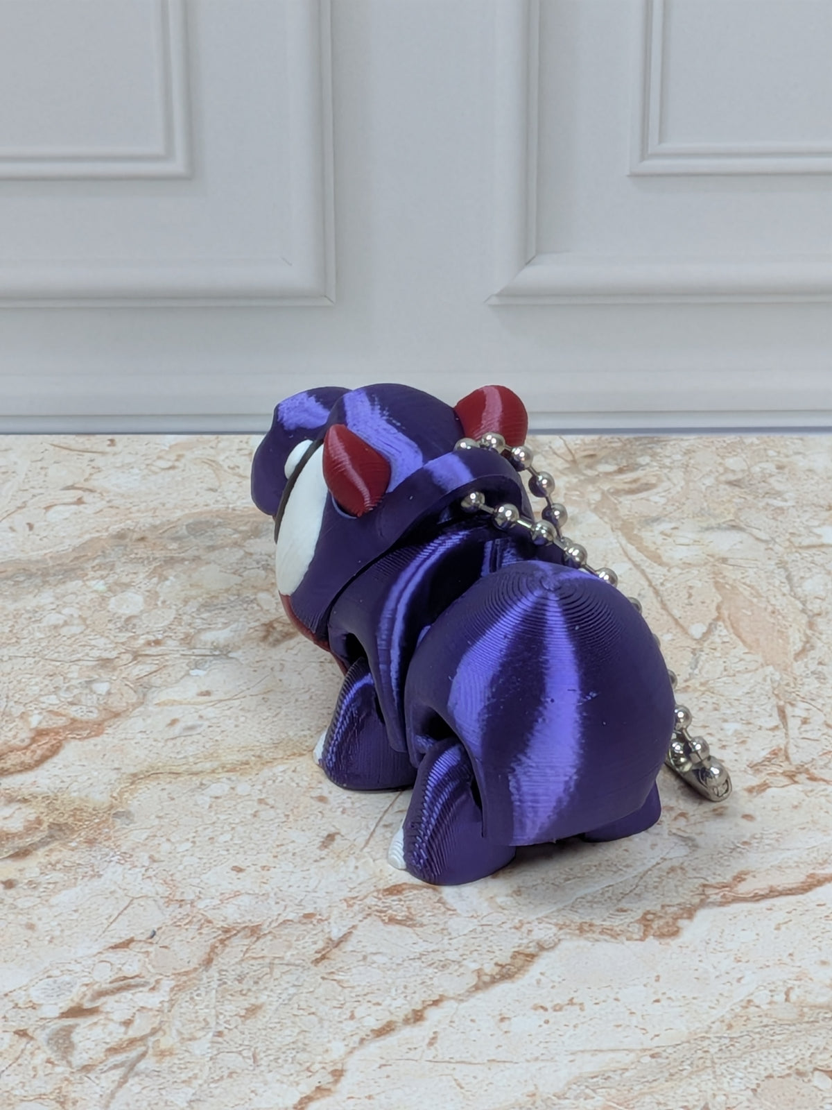 Flexi Hippo Keychain Buddy 3D Printed Articulated Desk Pet Backpack Charm
