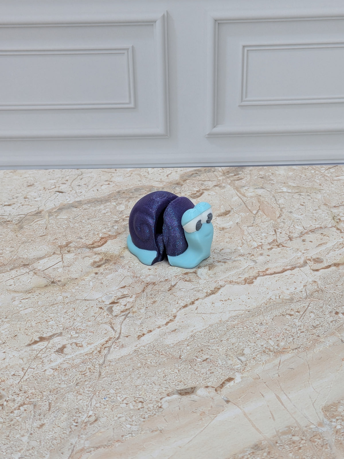 Sparkle Axolotl Turtle & Snail Flexi Figurines 3D Printed Articulated Desk Pet Set