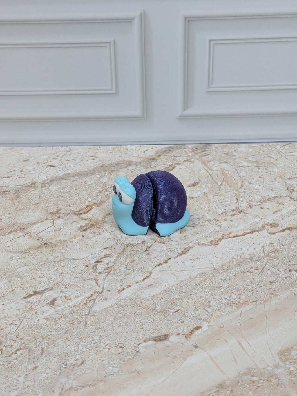 Sparkle Axolotl Turtle & Snail Flexi Figurines 3D Printed Articulated Desk Pet Set