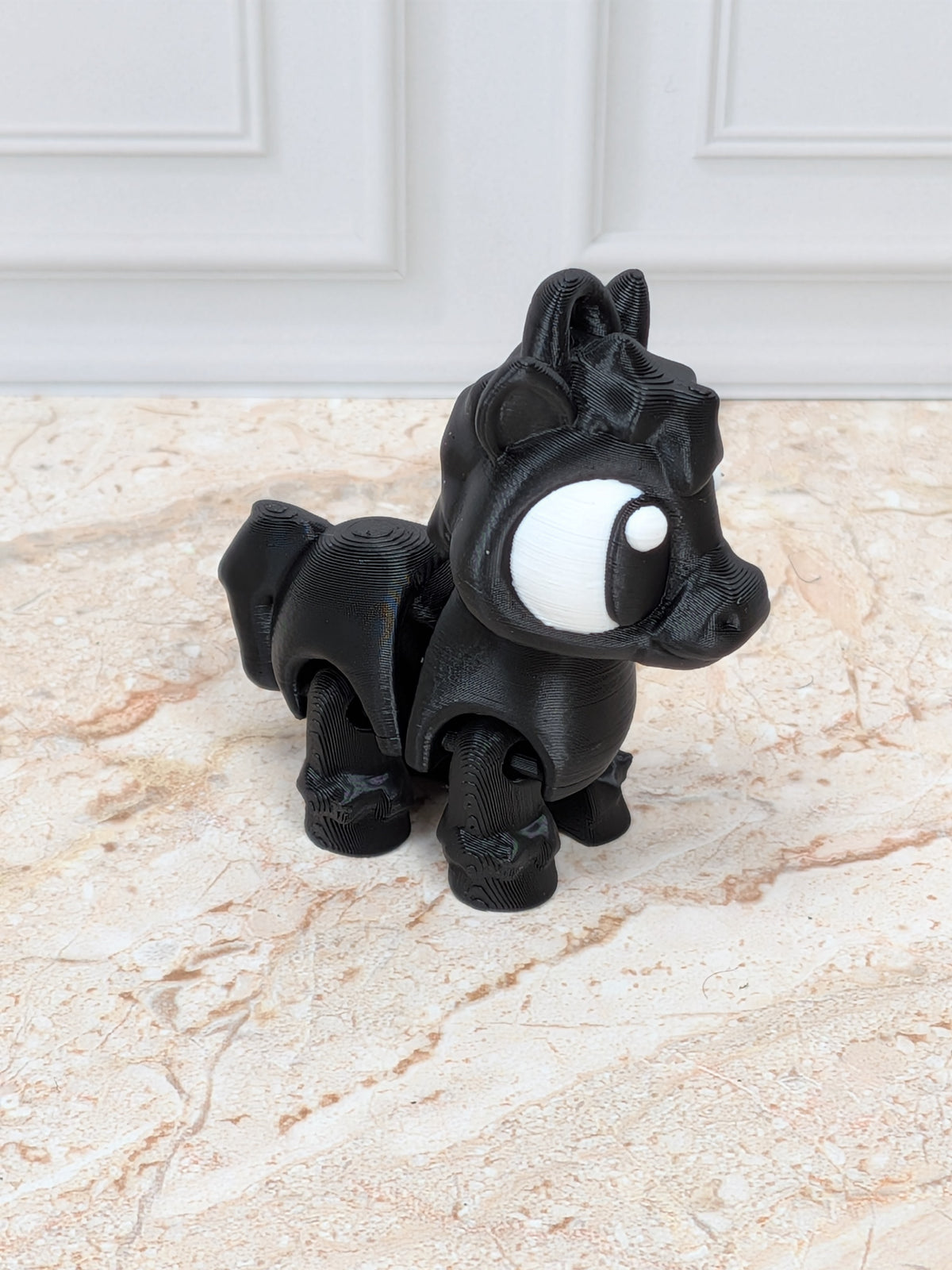 🐴🔑 Classic Brown Flexi Horse Keychain | Articulated "Stallion" Fidget Bag Charm ✨🌾