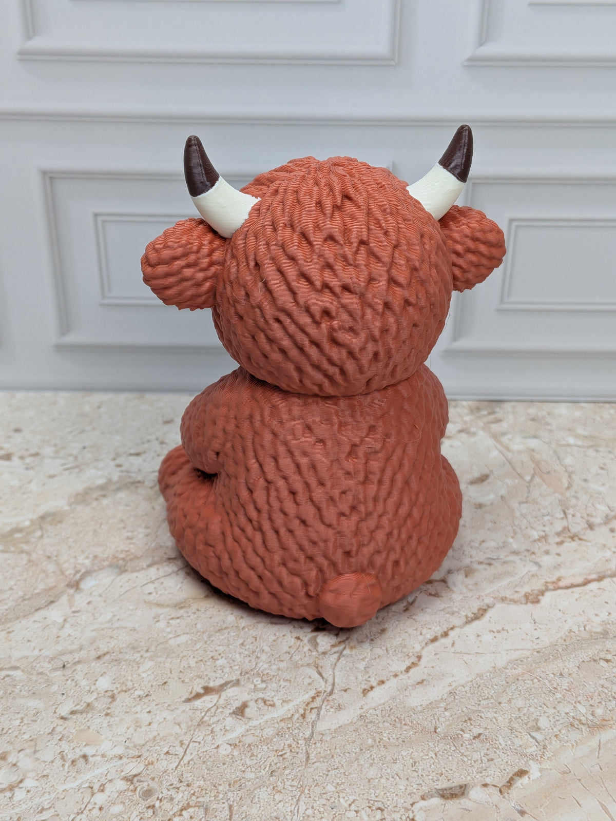 4" Holy Bible Highland Cow Figurine 3D Printed Christian Scripture Desk Decor Gift