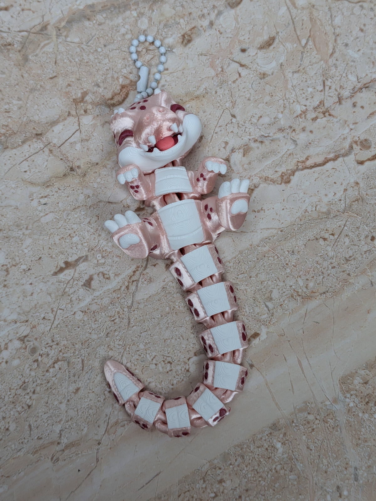 Flexi Croc Keychain Buddy 3D Printed Articulated Alligator Backpack Charm Fidget Toy