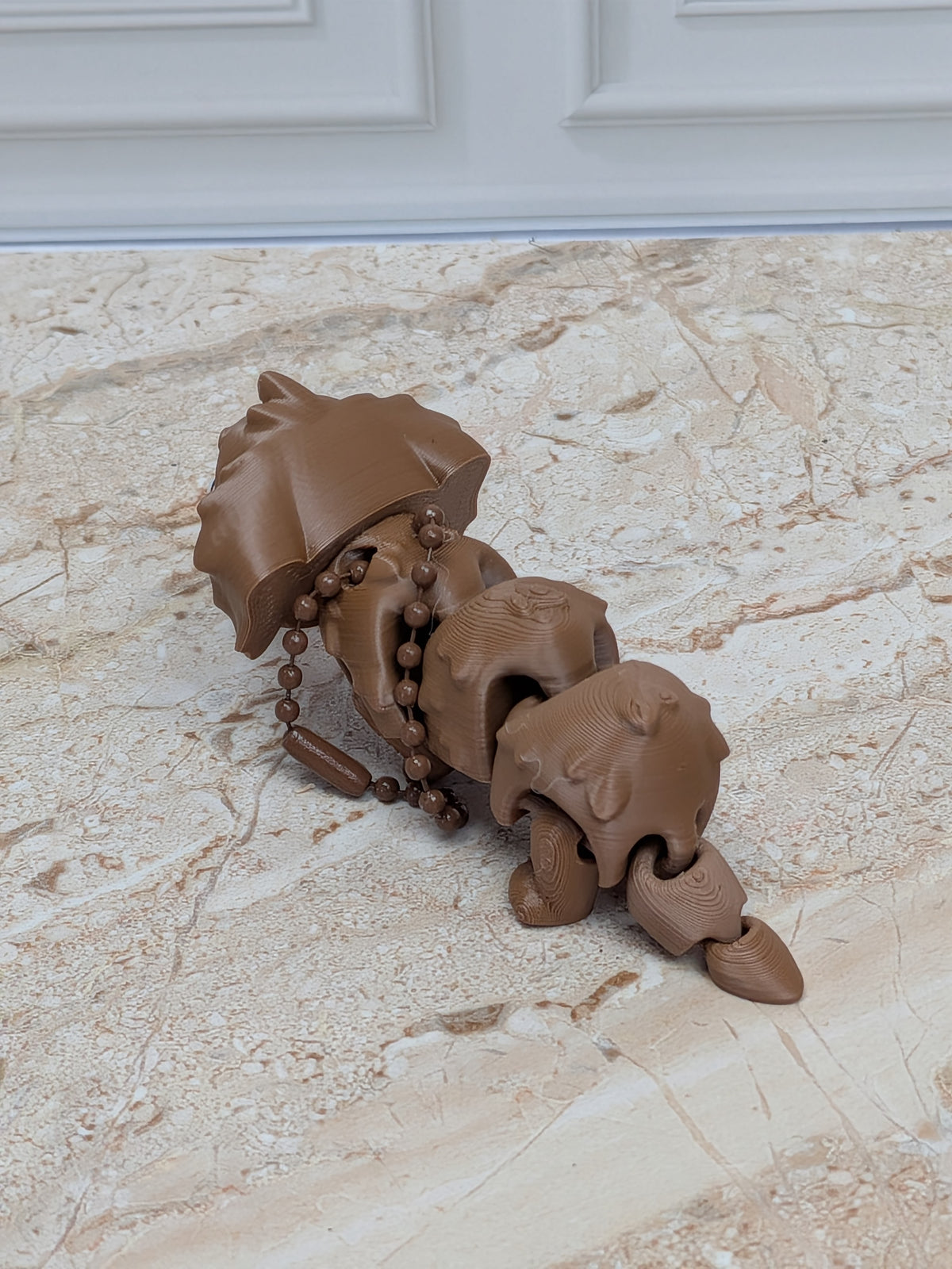 Flexi Dachshund Keychain Buddy 3D Printed Articulated Weiner Dog Desk Pet Bag Charm