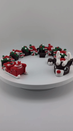 Articulating Reindeer Dragon – 16" 3D Printed Holiday Beast