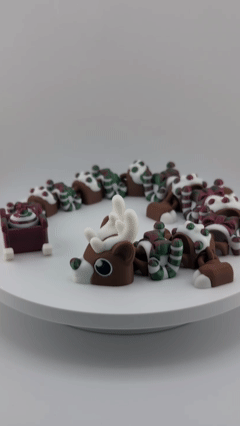 Articulating Reindeer Dragon – 16" 3D Printed Holiday Beast