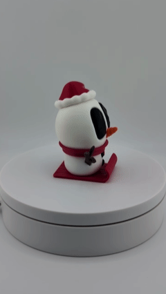 Snowblob on a Sled – Winter Decor (3.25" Tall)