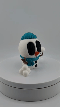 Snowblob with Snowballs – Winter Decor (3.25" Tall)