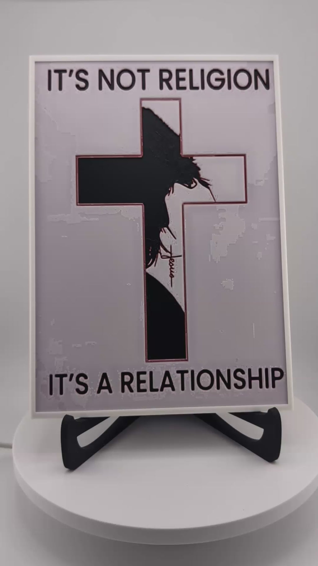Hueforge Christian Wall Art – It’s Not Religion, It’s a Relationship