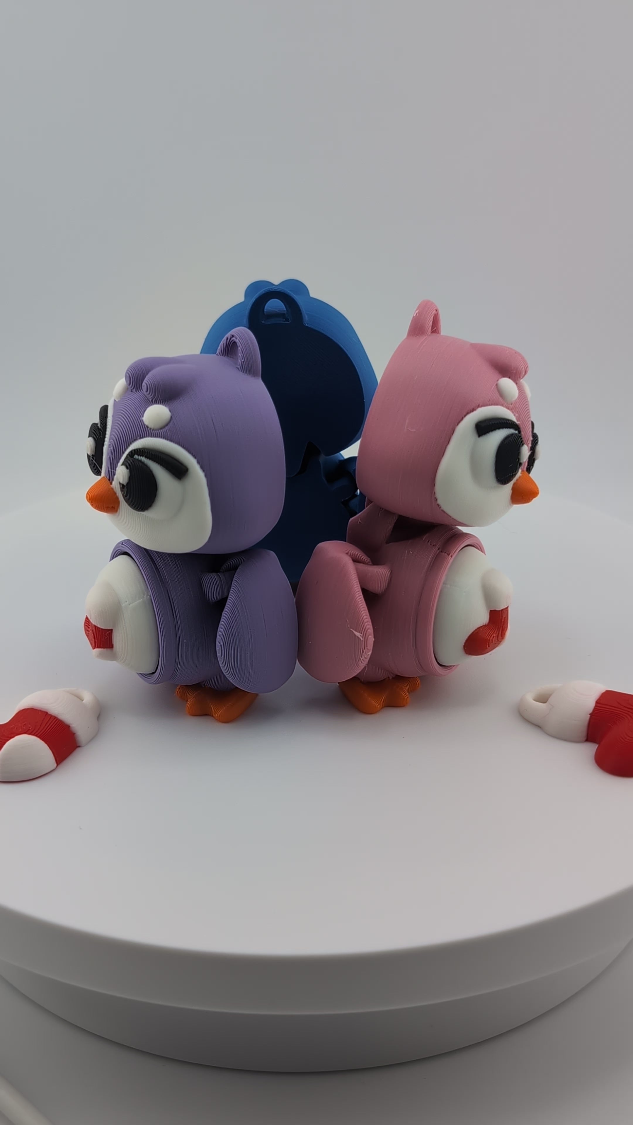 Waddle into fun with our Penguin Clicker Keychains!