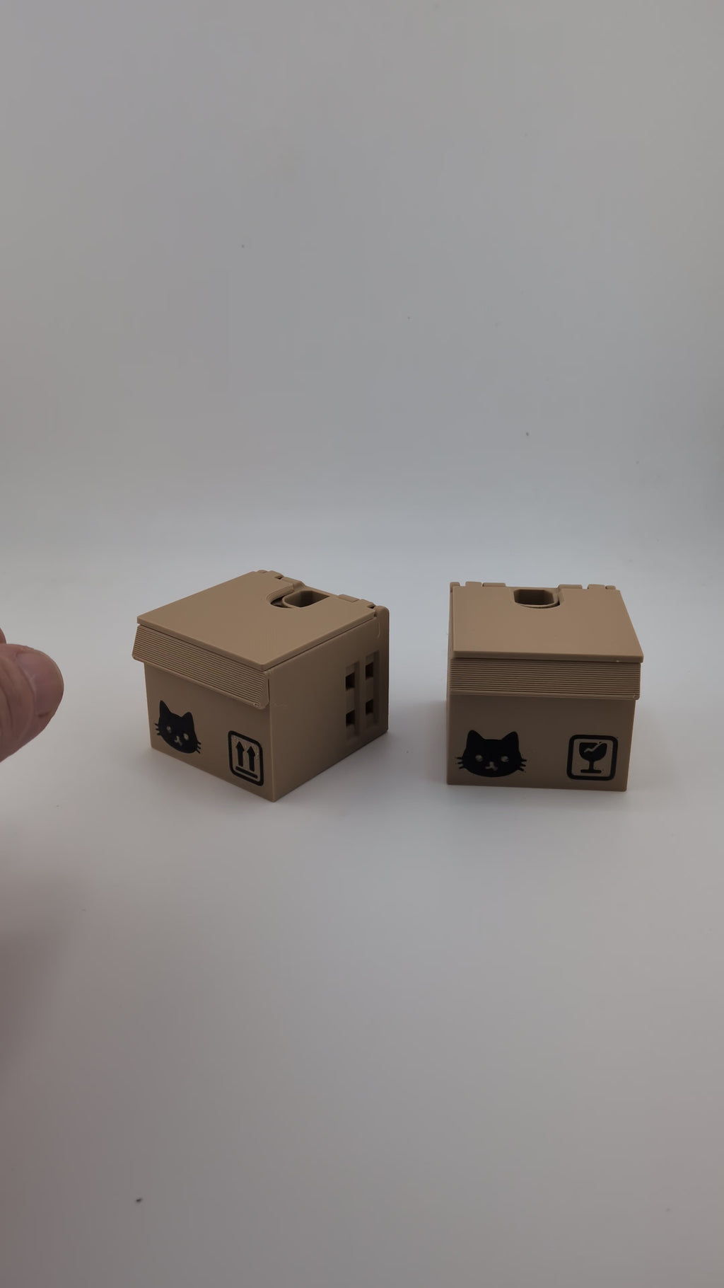 Cat Box Pop-Up Pen Holder Interactive Pop Up Kitty Box Desk Organizer