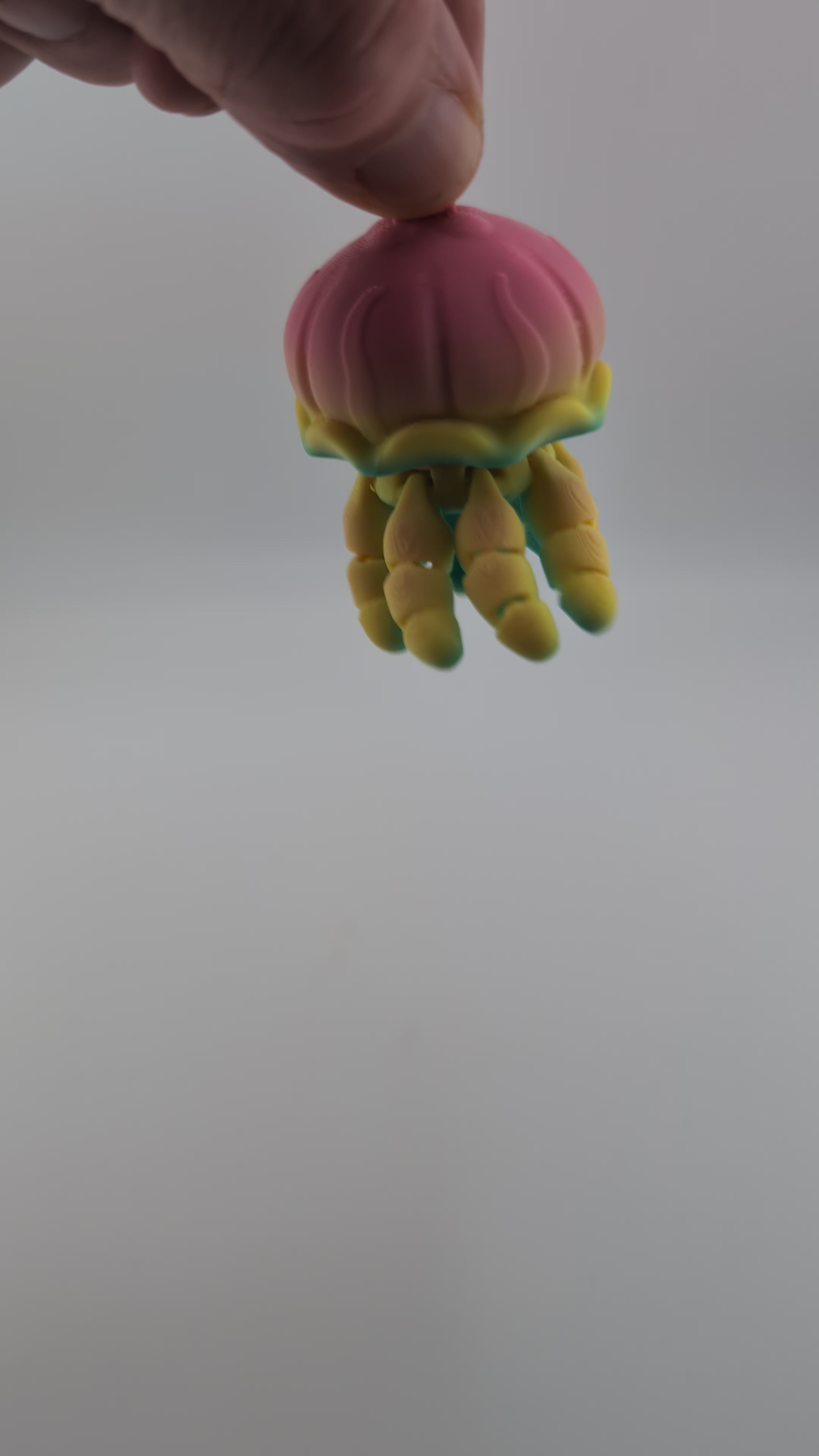 Flexi Jellyfish Keychain – Rainbow Fidget Fun for All Ages