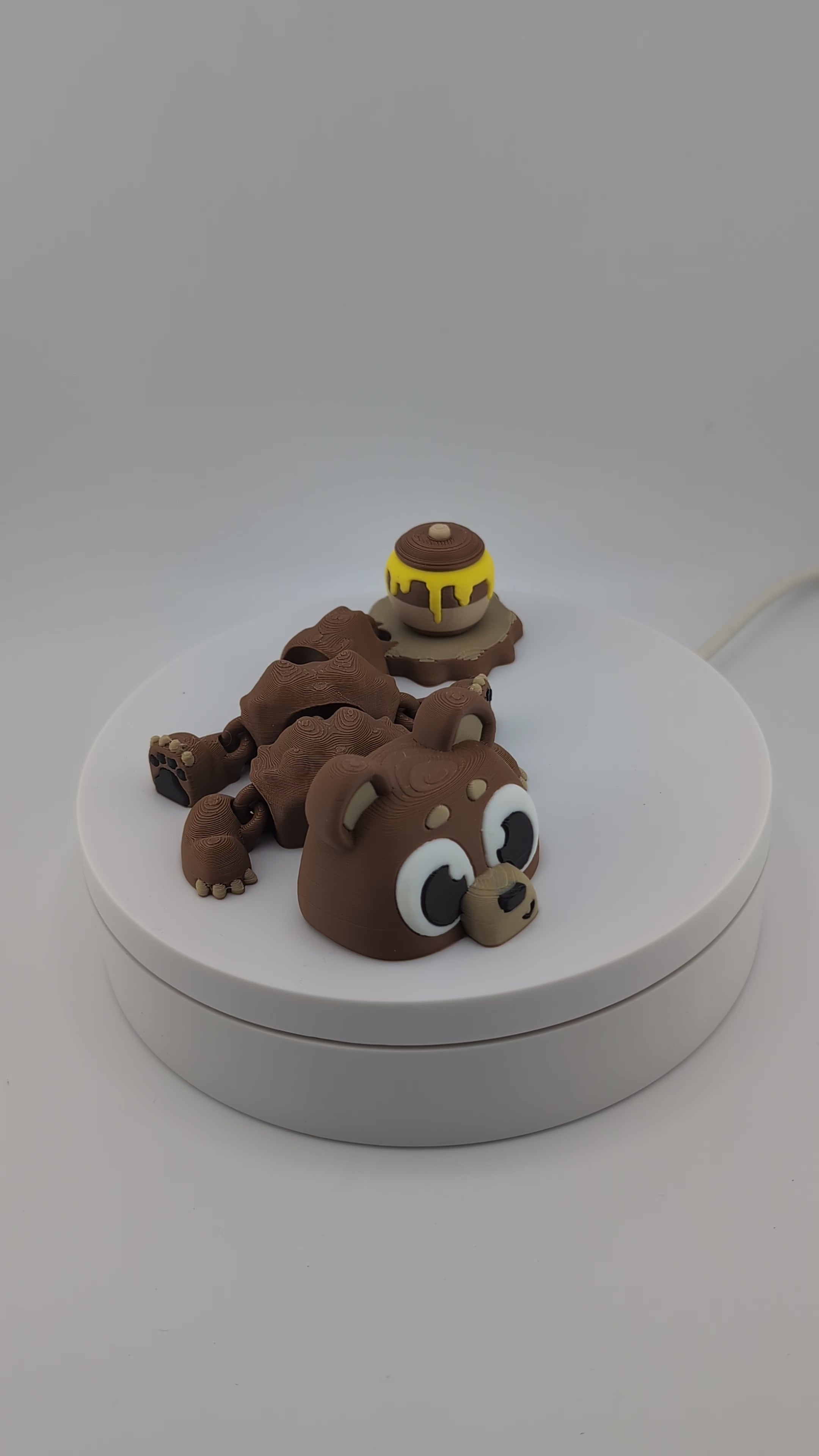 Bear-Inspired Mini Dragon – 5.88" PLA Toy