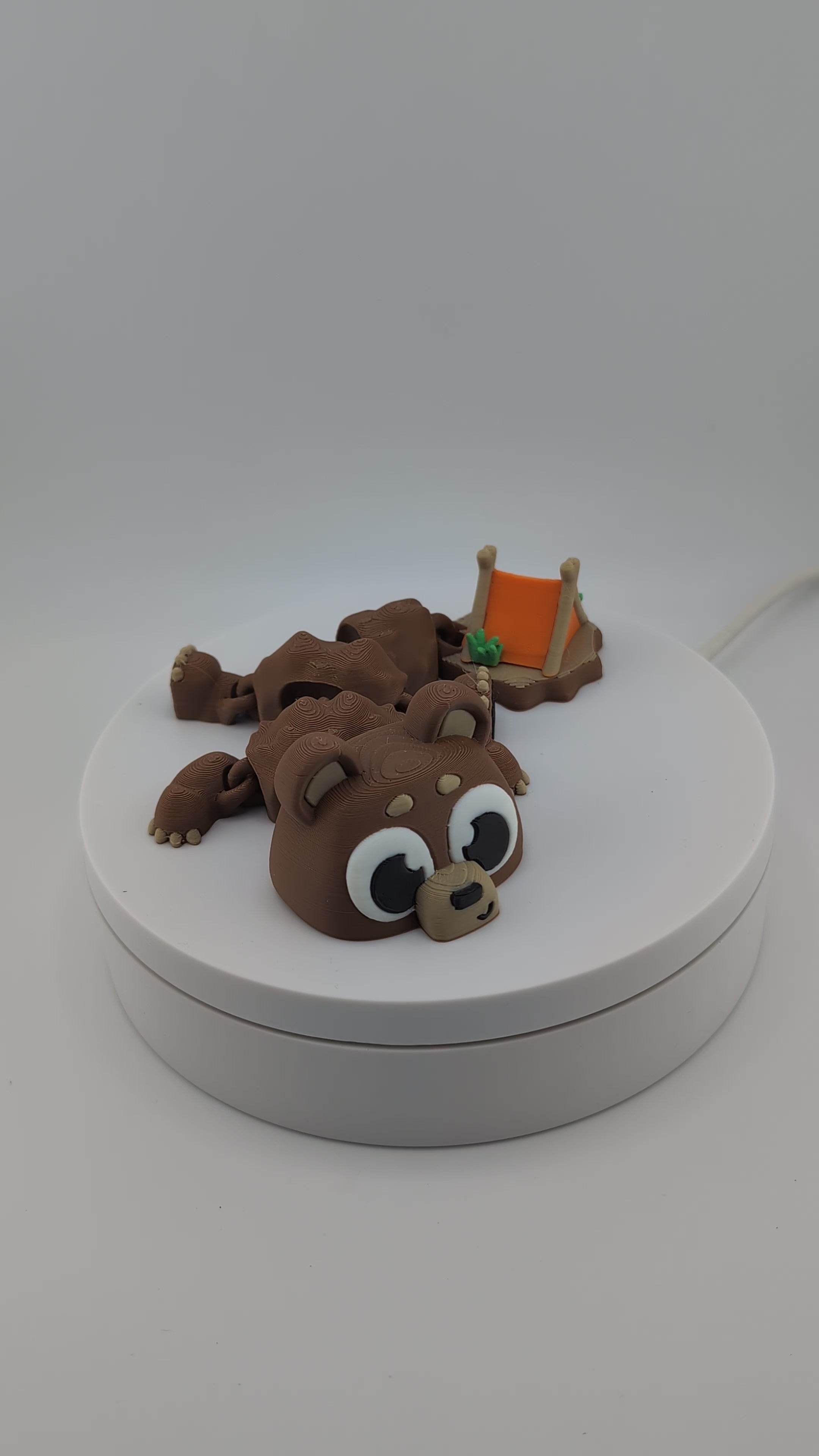 Bear-Inspired Mini Dragon – 5.88" PLA Toy