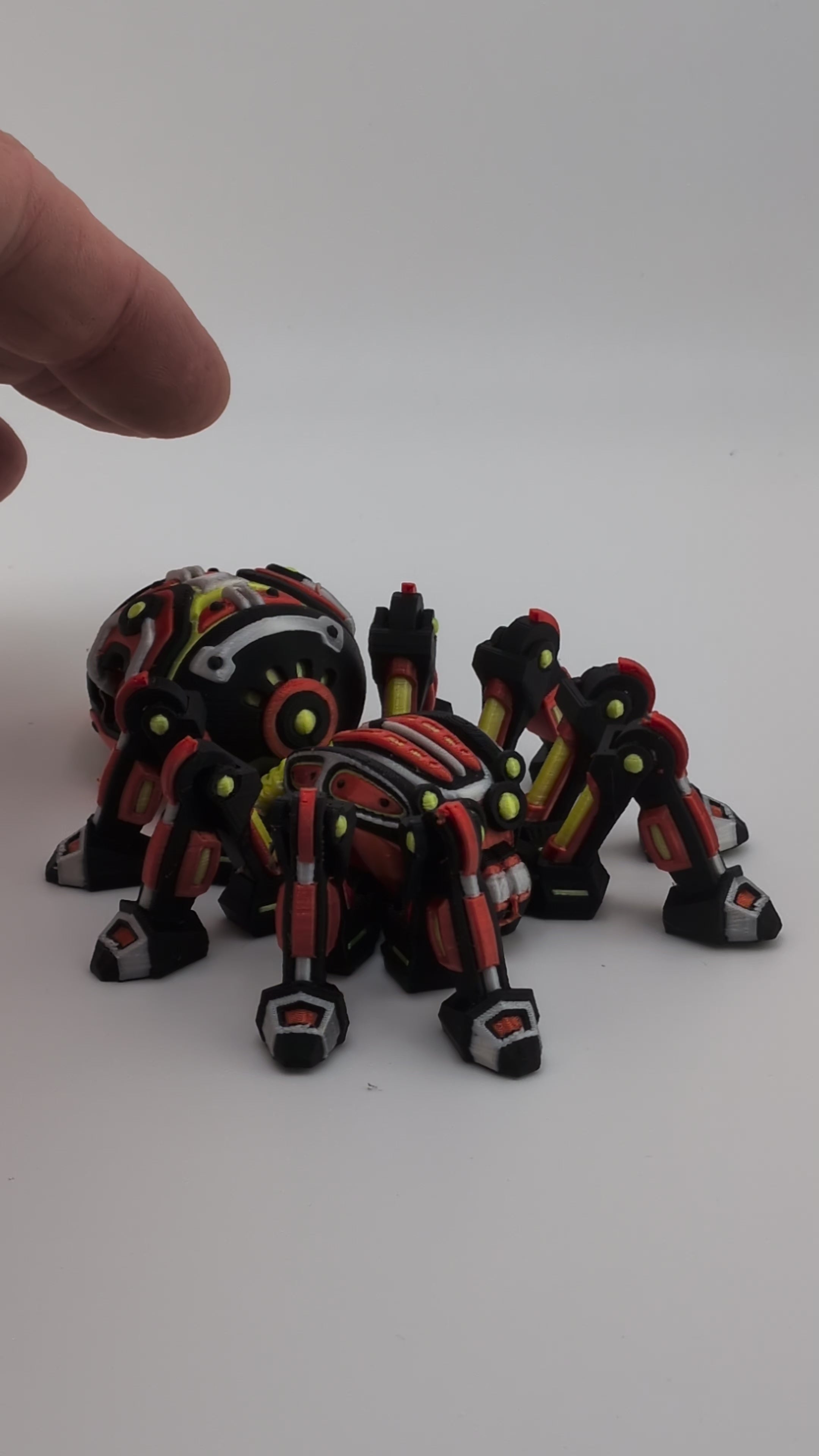 Articulated Cyber Spider Mech Robot 3D Printed Sci-Fi Flexi Toy