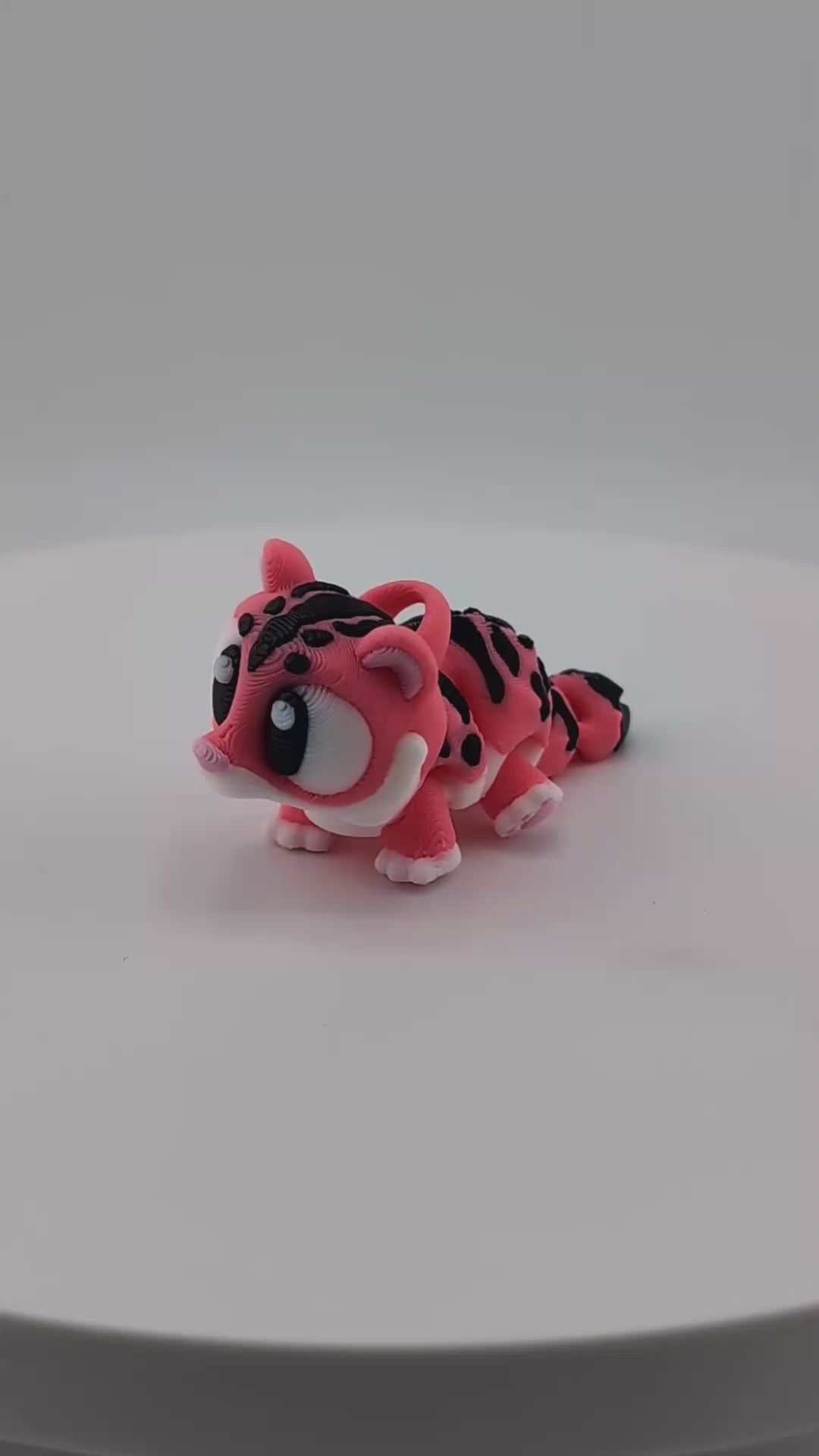 Mini Flexi Tiger Keychain  Fidget Toy for All Ages