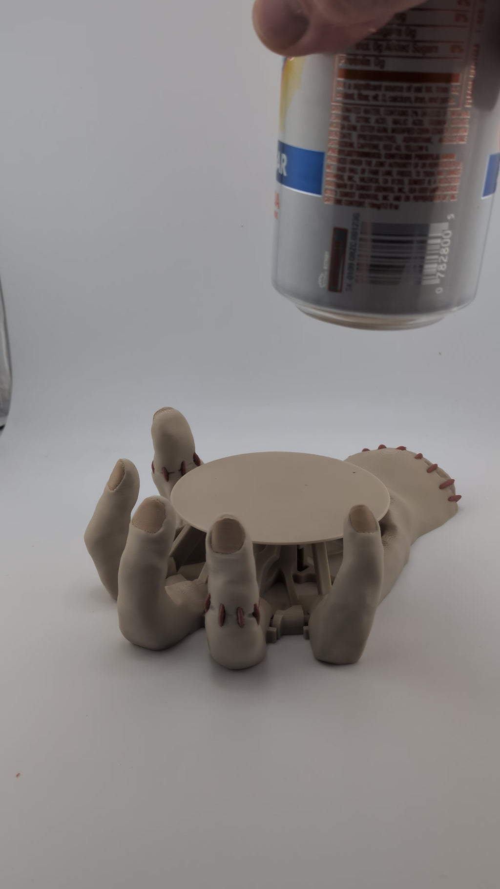 Mug Hand Self-Adjusting Coaster Kinetic Monster Hand Drink Holder